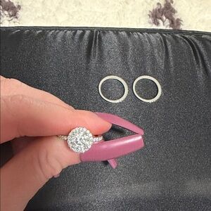 Platinum engagement wedding ring bands.